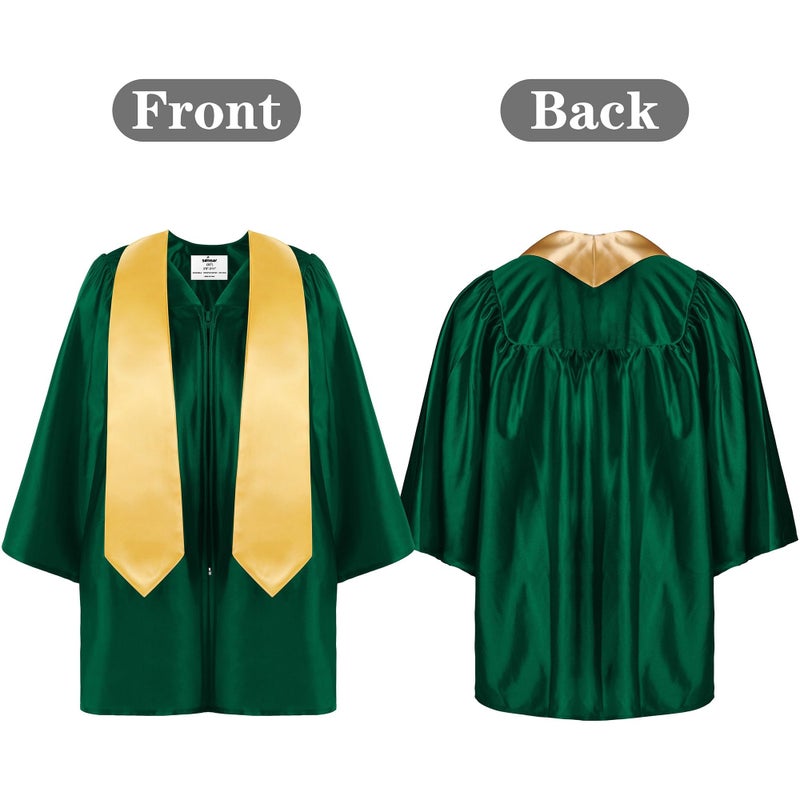SOMSOC 4 Pieces Kindergarten Graduation Gown Grad Cap Set for Kids Preschool Nursery Graduation Stole Gown with 2025 Tassel - Image 3